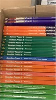 Box of assorted school books