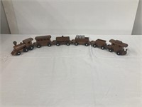 9 Piece Solid Wood Pull Train