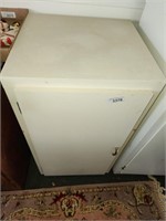 Vintage White Wood Cabinet, Approx 36"x20x19"