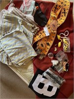 Lot of Throws, Buttons, Swim Glasses,