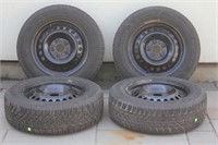 Goodyear 195 / 65R15 91T 5 Bolt Snow Tires & Rims