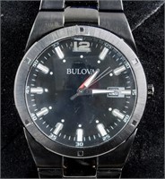 Bulova Black Men's Watch RV $325