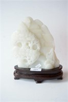 Chinese white jade carving,