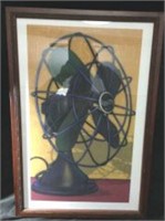 Signed Lithograph of Westinghouse Fan