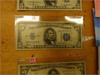 1934-A $5 SILVER CERTIFICATE F/VF