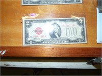 OLD 1928-F $2  LEGAL TENDER RED SEAL FINE