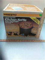Presto (never used) kitchen kettle plus crockery
