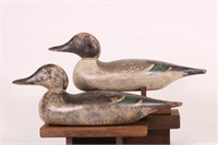 Pair of Hen & Drake Pintail Duck Decoys by Mason
