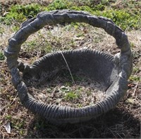 Concrete Basket Planter