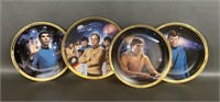 Four Star Trek 25th Anniv Commemorative Plates