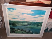 Framed Hillside photograph