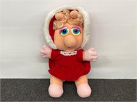 1987 Vintage Muppets CHRISTMAS BABY MISS PIGGY 11”