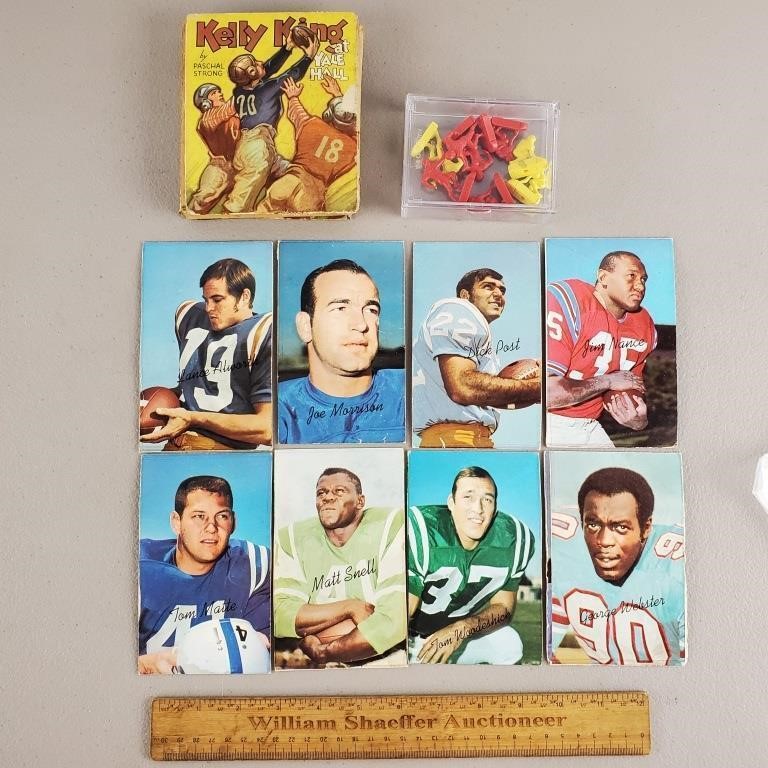 Vintage Football Cards, Book & Game Pieces