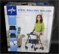 Medline Steel Rollator Mobility Walker