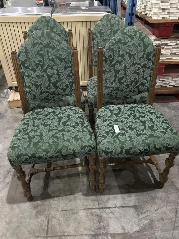 4 Victorian Style Wooden Chairs.