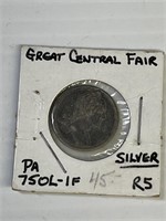 1864 Great Central Fair Civil War Token