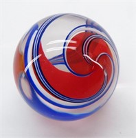 Large Shooter Art Glass Swirl Marble