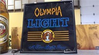 Olympia light beer advertising beer sign, needs