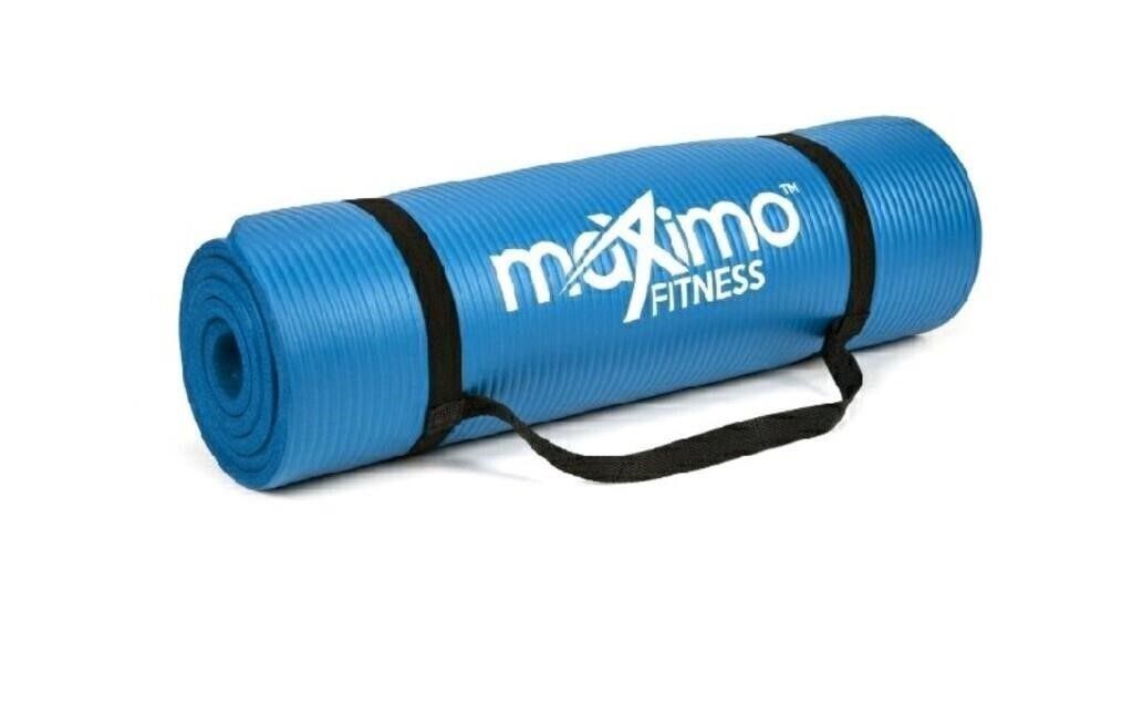 New Maximo Fitness, Exercise Mat, Blue, 183cm x 60