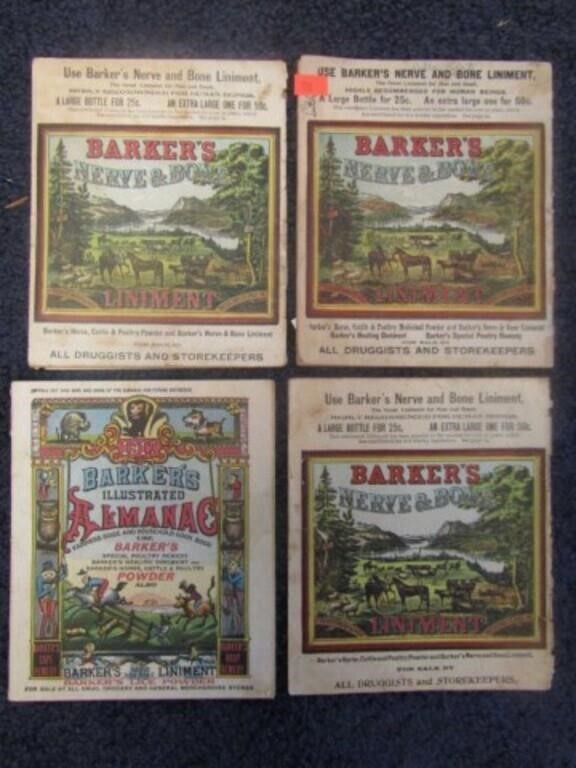 1907, 1909, 1913 & 1917 BARKER'S ALMANACS