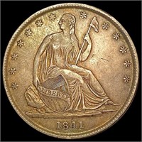 1841-O Seated Liberty Half Dollar NEARLY