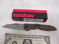 Kershaw 7650 Green Folding Knife in Box