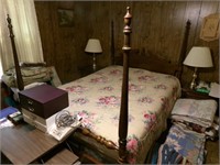 Four Poster Bed w/ Mattresses