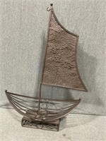 Metal Ship Fruit Basket