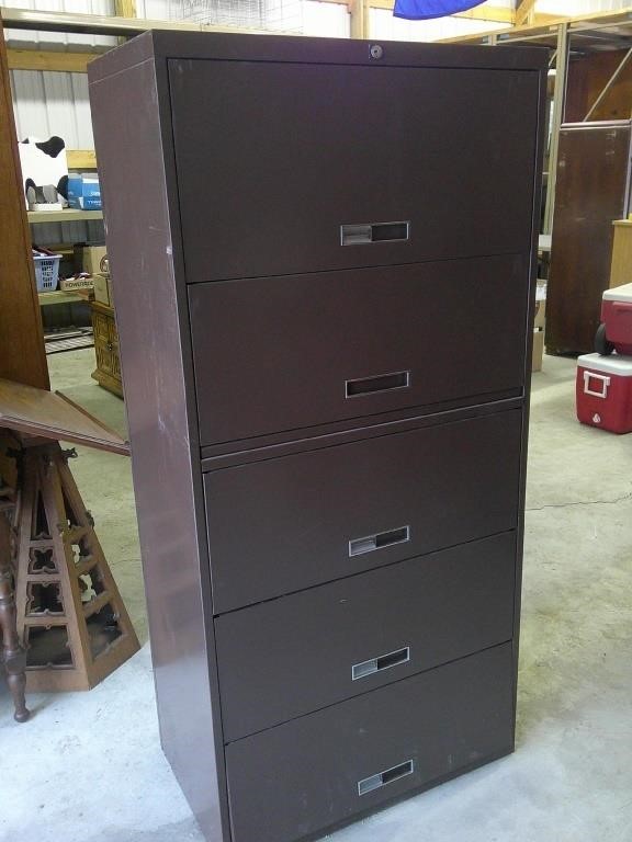 heavy built horizontal file cabinet