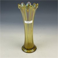 NW Olive Green Thin Rib Vase