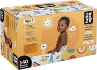 140-Pk Hello Bello Disposable Diapers, Sunny Side