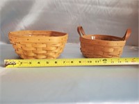 2 LONGABERGER BASKETS IN GREAT CONDITION ONE