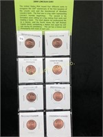 8 2009 LINCOLN CENTS SET