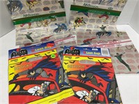 Assorted Batman, wrapping paper and gift bags