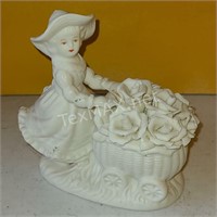 Girl with Flowers Figurine