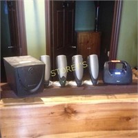 Stereo w/ 4 Speakers & Sub Woofer