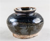 Chinese Brown Glazed Pottery Jar