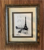 Bernard Buffet: Ton Paris, Engraving