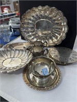 10 PCS OF ASSORTED SILVERPLATE ITEMS
