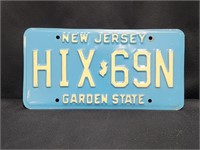 NEW JERSEY LICENSE PLATE