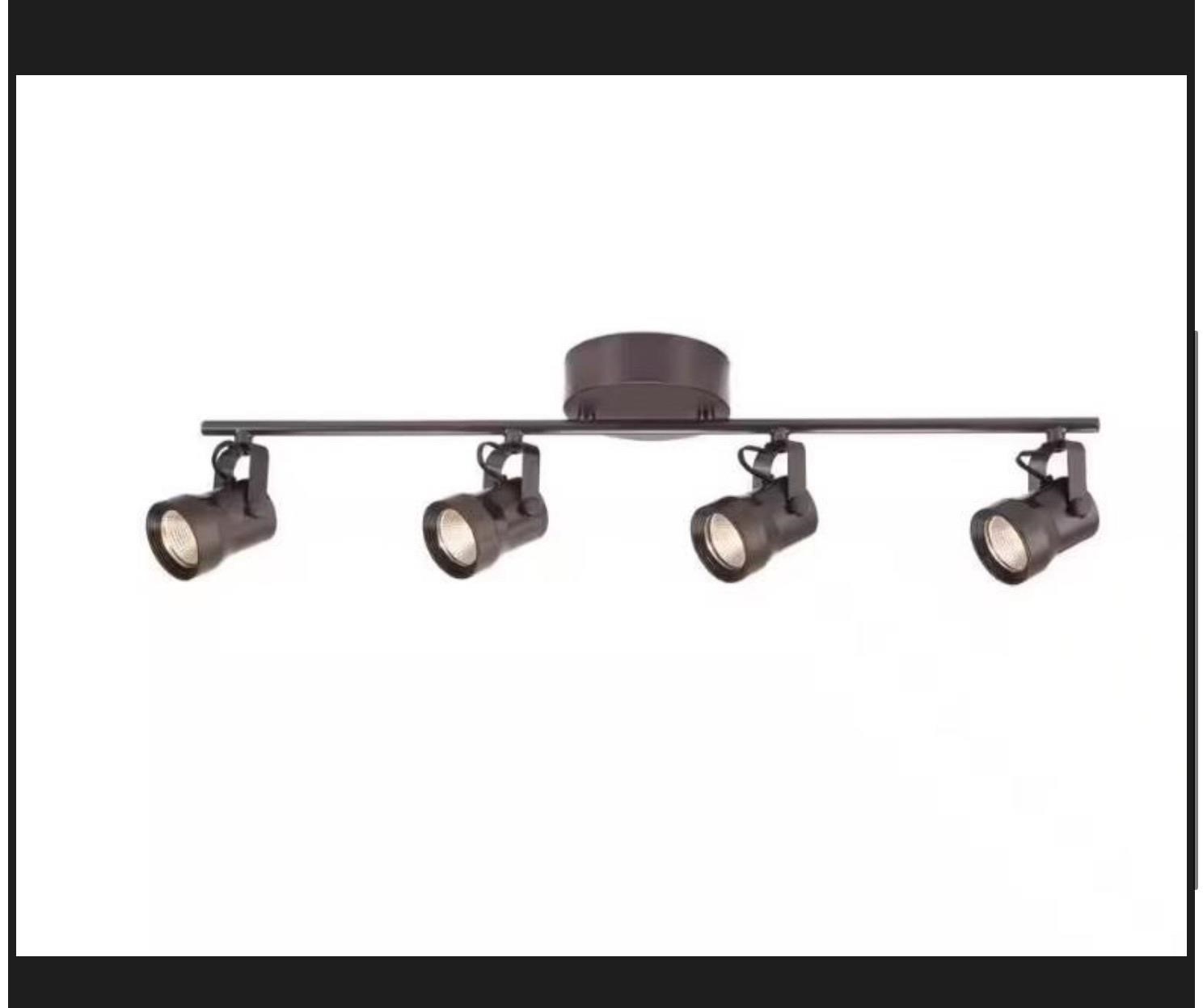 Hampton Bay 4-Light LED Fixed Track Lighting Kit