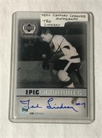 Ted Lindsay Autographed Hockey Card