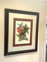 PARROT PICTURE - BOLACK FRAME