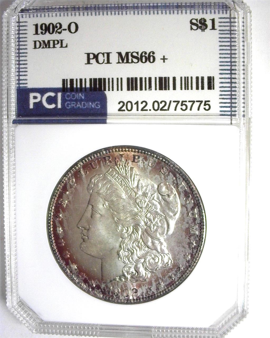 1902-O Morgan PCI MS66+ DMPL Nice Toning