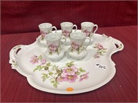 A. GIRAUD LIMOGES PORCELAIN CHOCOLATE SET