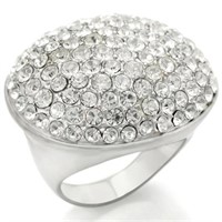 Bold .40ct White Sapphire Dome Ring