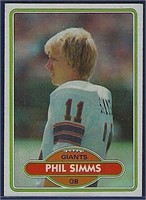 Nice 1980 Topps #225 Phil Simms New York Giants