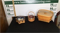 3-Longaberger Baskets