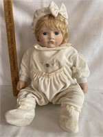 Porcelain head and hands doll