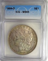 1904-O Morgan ICG MS65 Soft Toning